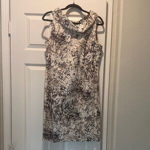 Sleeveless Snake Print Dress